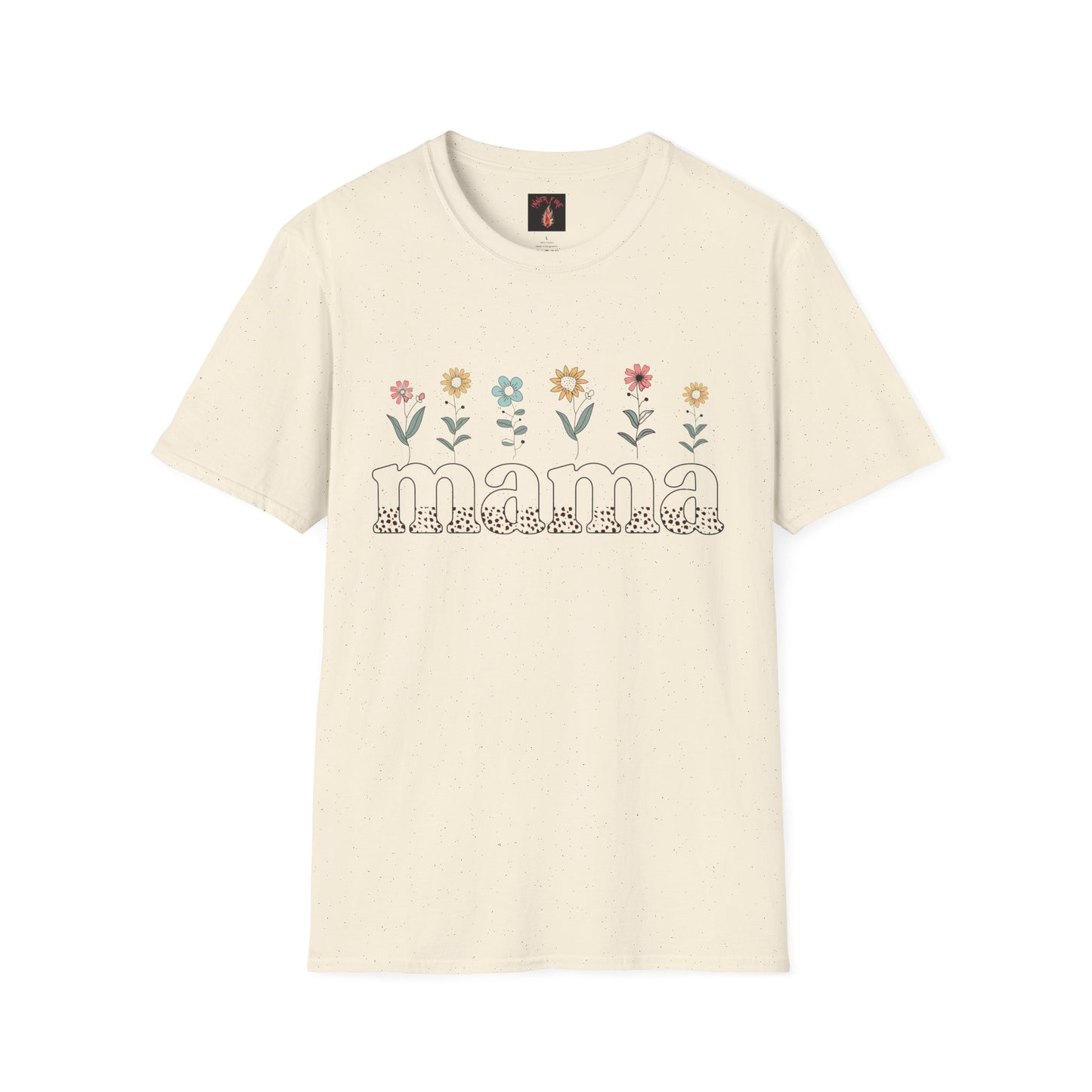 Floral Mama T-Shirt for Moms - Unisex Softstyle Tee