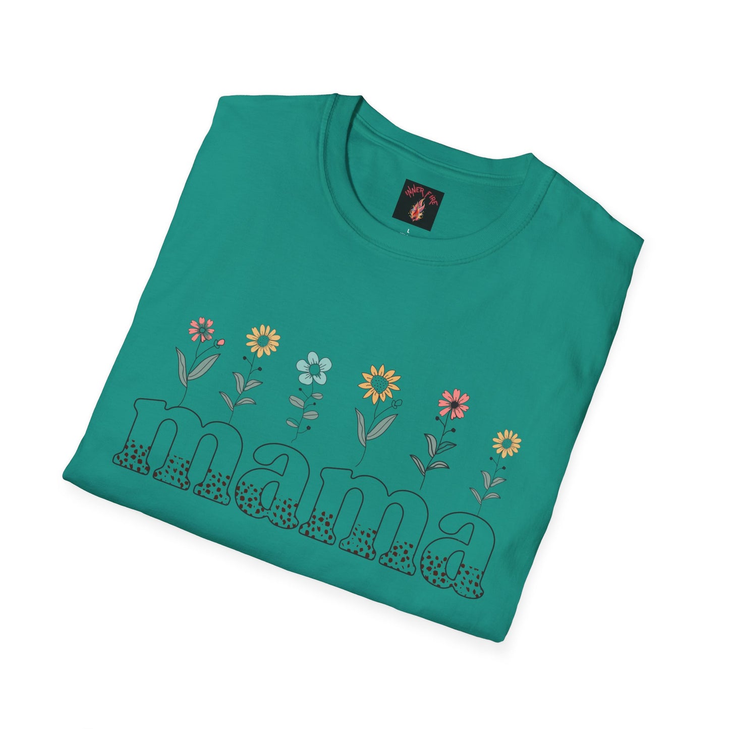 Floral Mama T-Shirt for Moms - Unisex Softstyle Tee