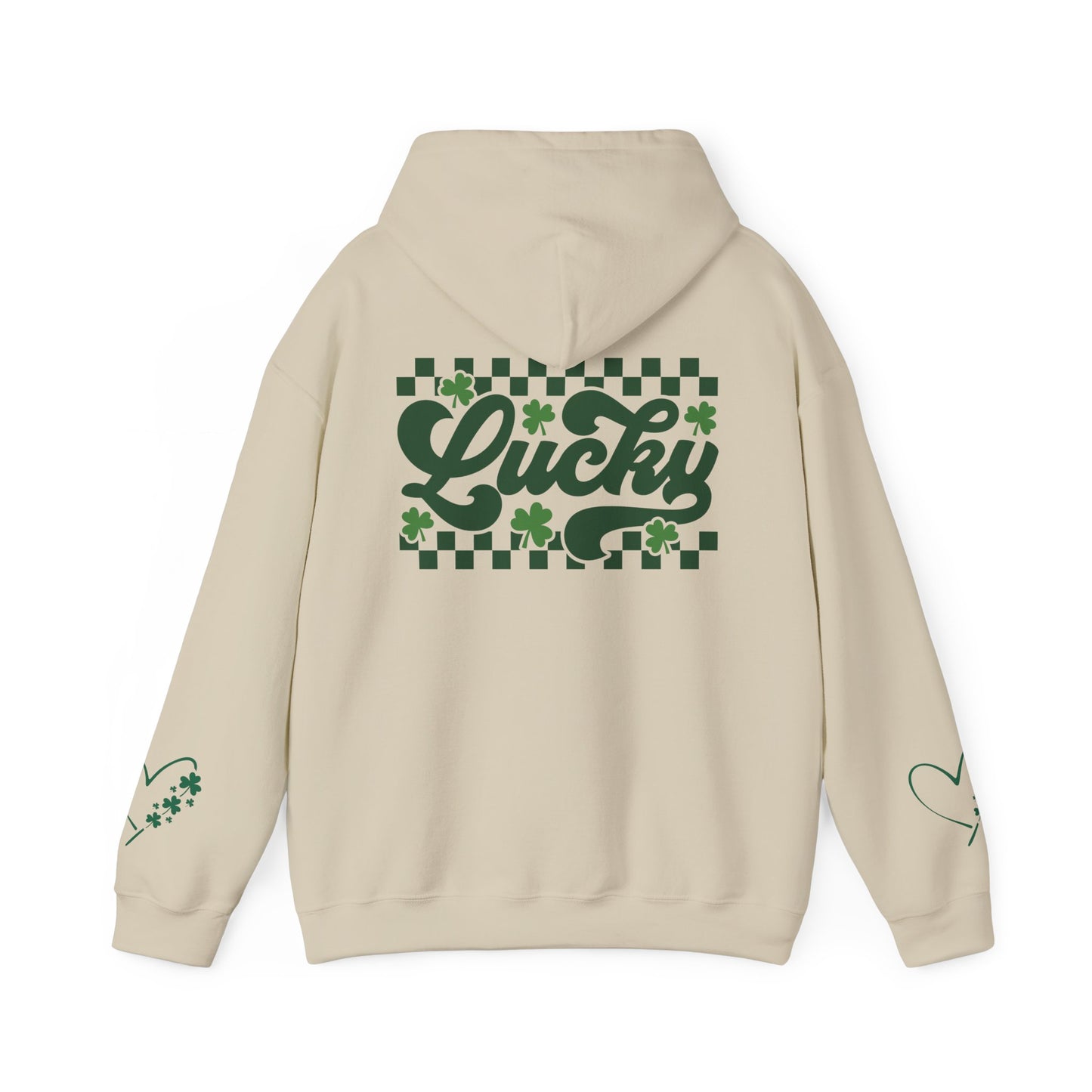 Lucky Heart Floral Hoodie for Unisex - St. Patrick's Day Sweatshirt