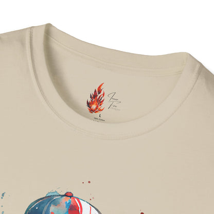 Baseball Kid Splash Art T-Shirt - Creative Unisex Soft style Tee