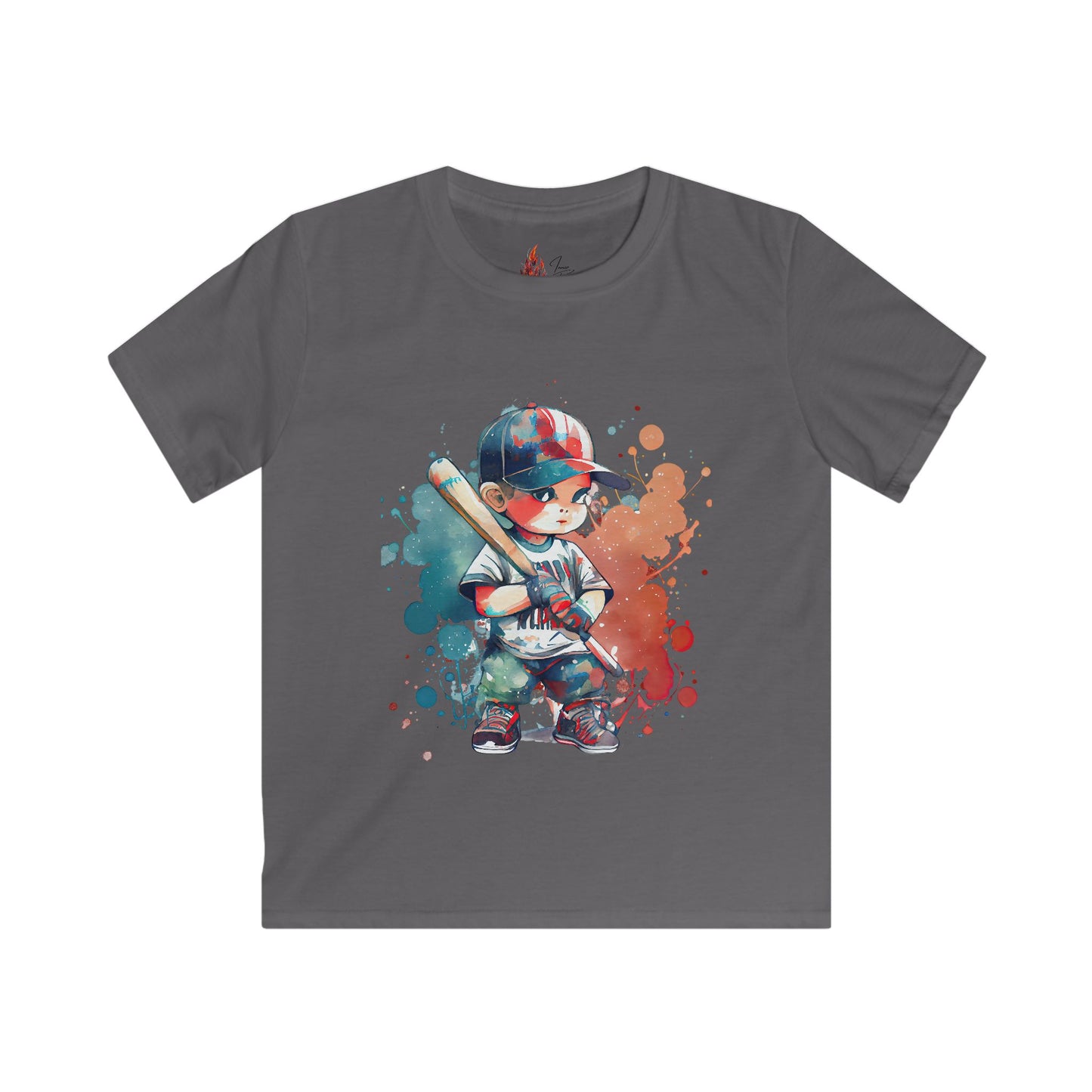 Baseball Kid Splash Kids T-Shirt - Fun Baseball Graphic