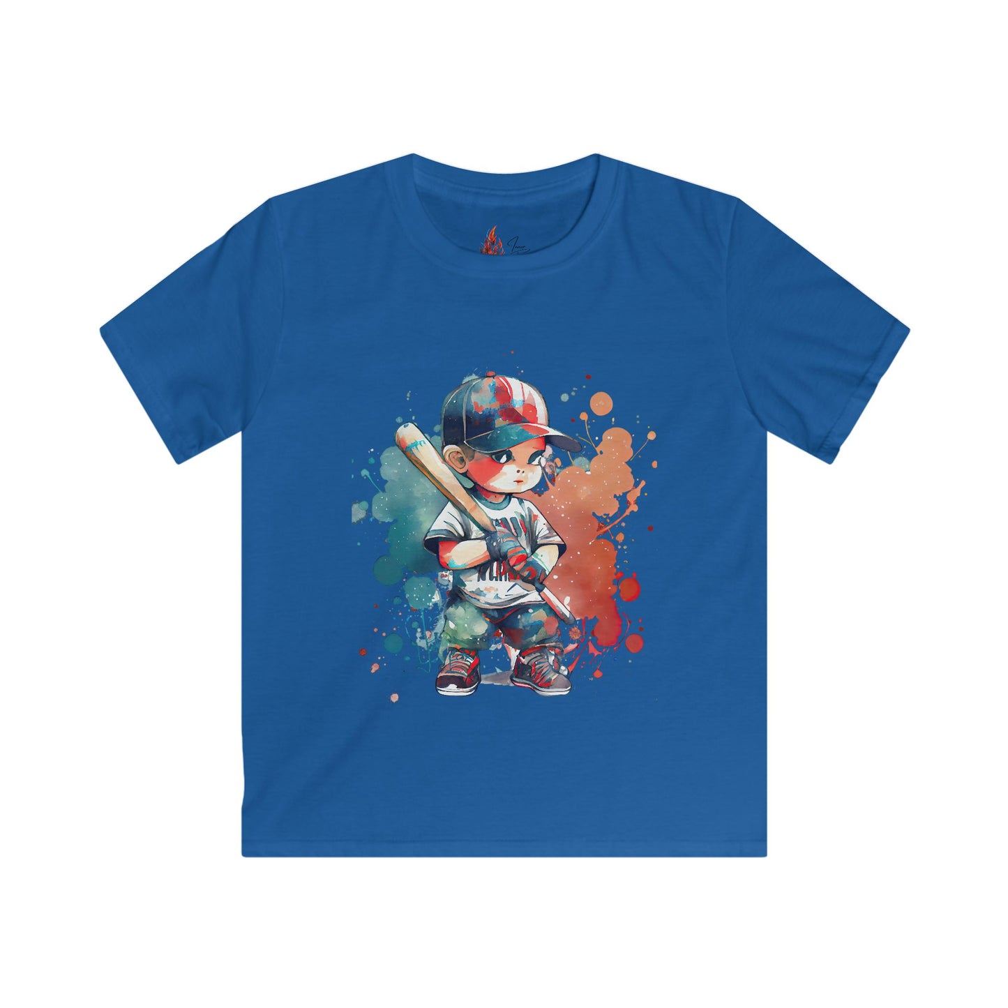 Baseball Kid Splash Kids T-Shirt - Fun Baseball Graphic