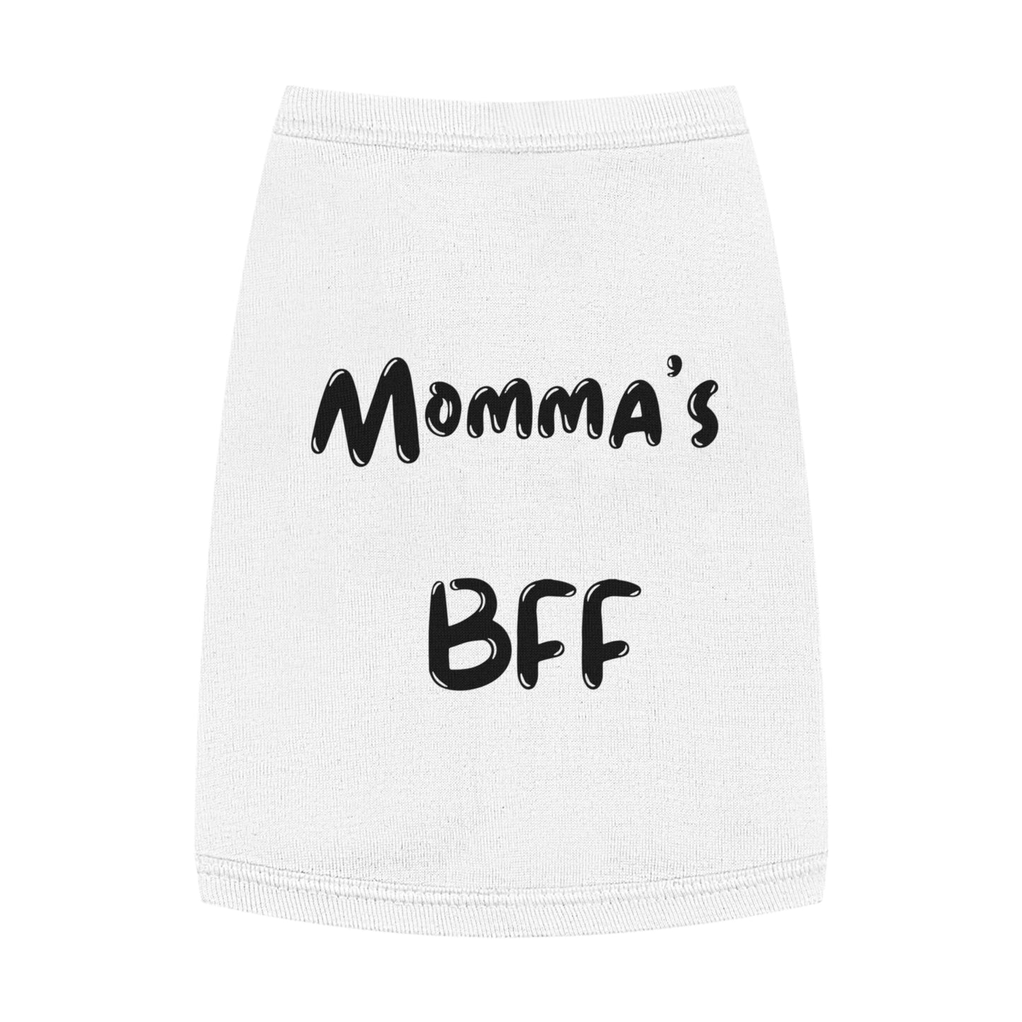 Cute Pet Tank Top - 'Momma's BFF' Dog Apparel for Everyday Wear