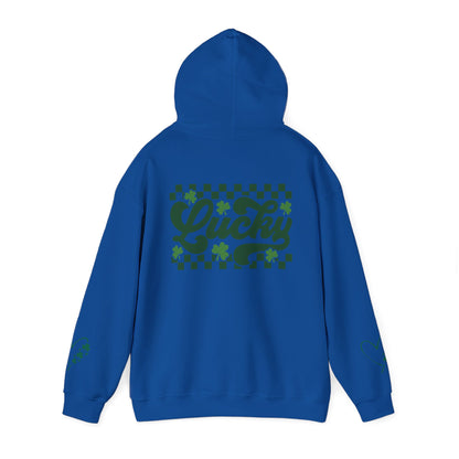 Lucky Heart Floral Hoodie for Unisex - St. Patrick's Day Sweatshirt