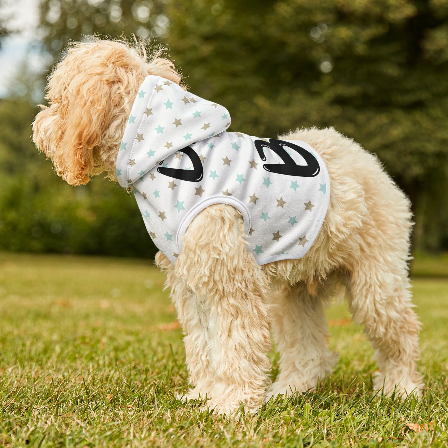 Starry Pet Hoodie - 'Dad's BFF' Design for Stylish Dogs