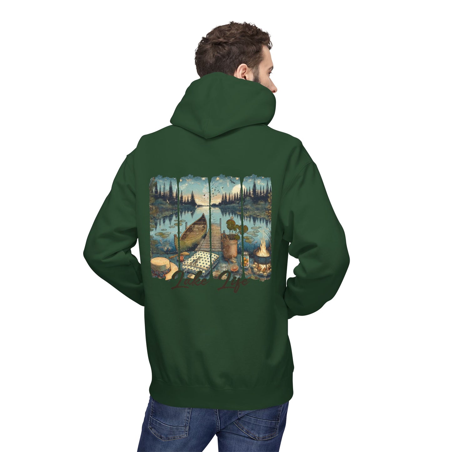 Lake Life  - Unisex Midweight Fleece Hoodie
