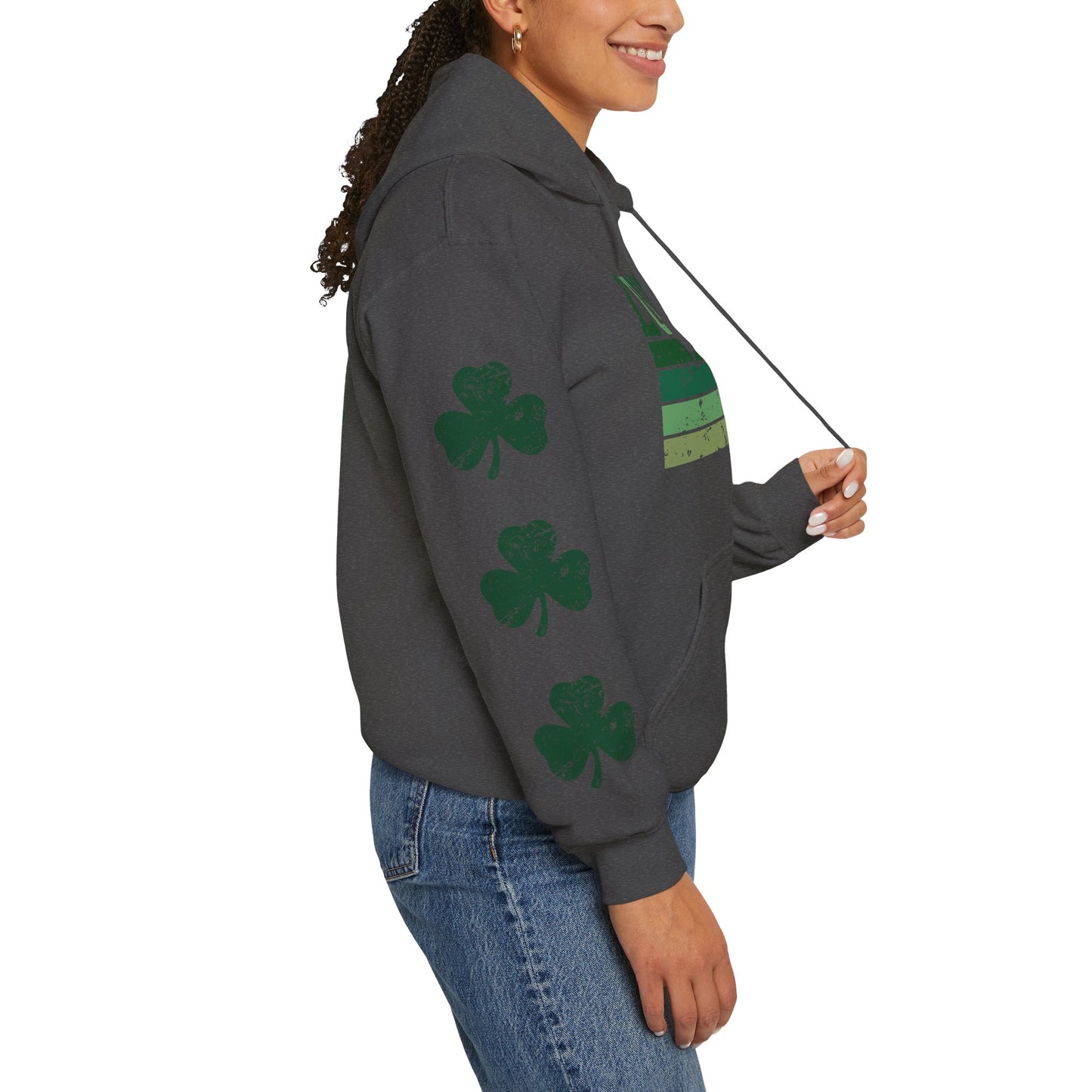 Lucky Shamrock Unisex Hooded Sweatshirt for St. Patrick's Day