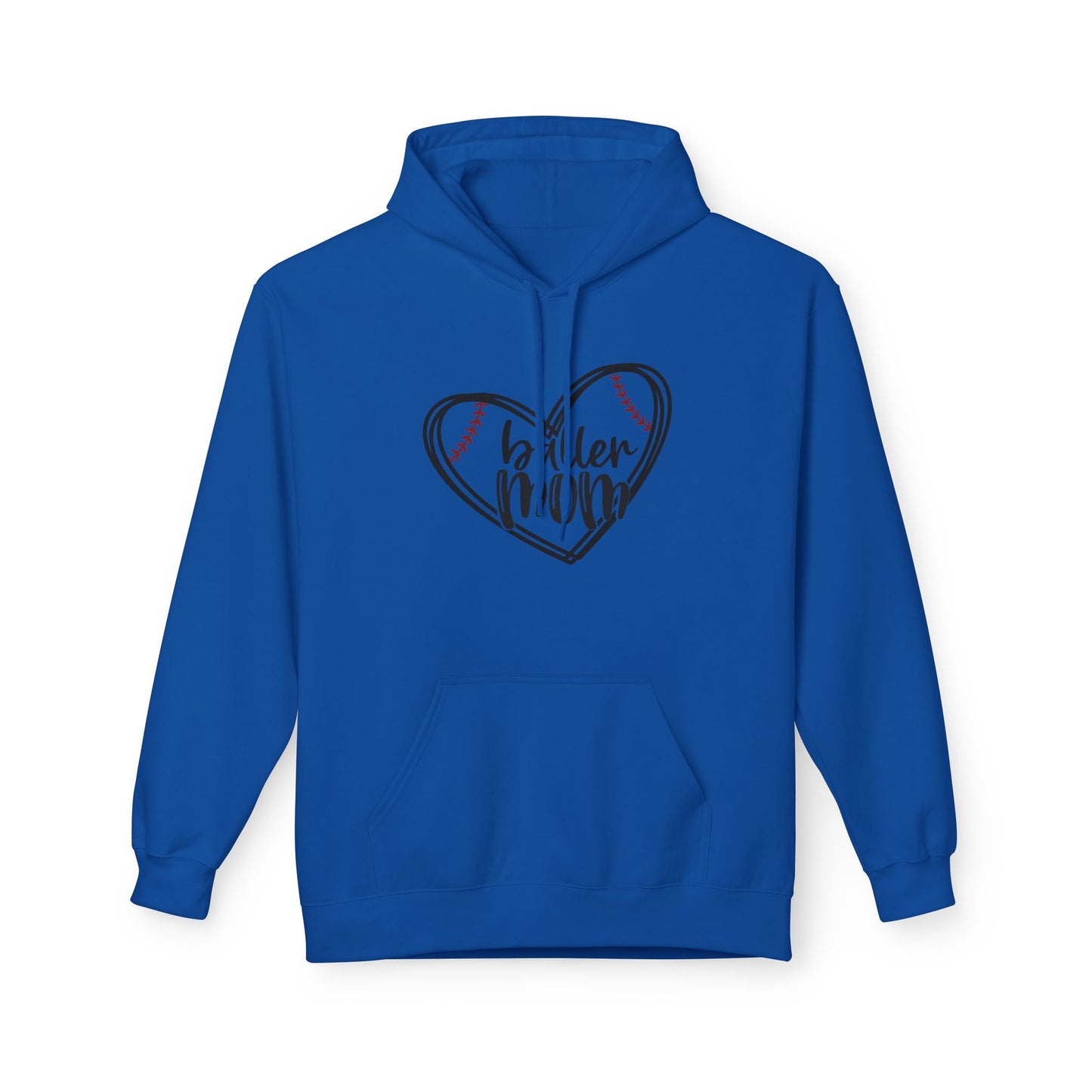Baller Mom Fleece Hoodie - Cozy Midweight Sweatshirt for Sports Enthusiasts