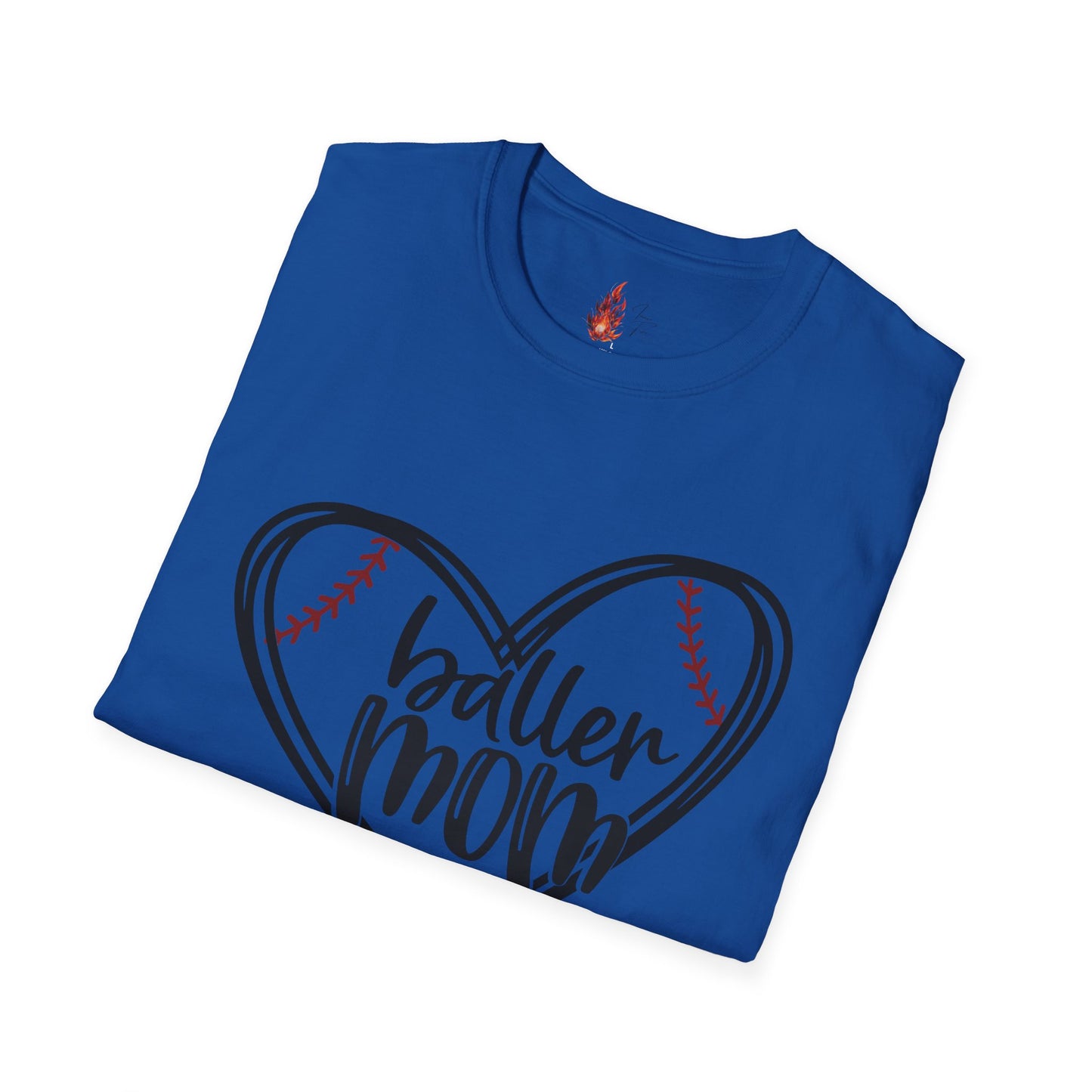 Baller Mom T-Shirt - Unisex Softstyle Tee for Sports Moms