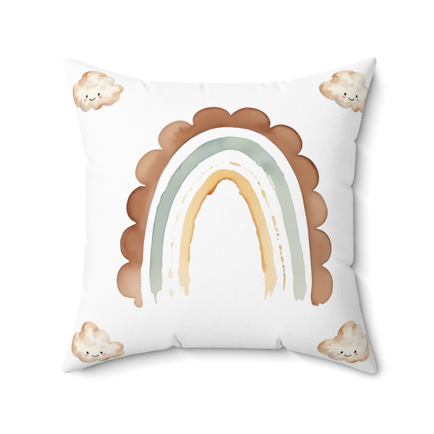Whimsical Rainbow Pillow | Cozy Decor for Kids' Rooms & Nurseries