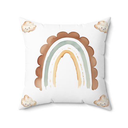 Whimsical Rainbow Pillow | Cozy Decor for Kids' Rooms & Nurseries