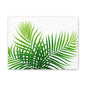 Tropical Leaf Matte Canvas Wall Art with a white background