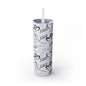 XOXO Hearts Skinny Tumbler with Straw - 20oz Love-Themed Drinkware