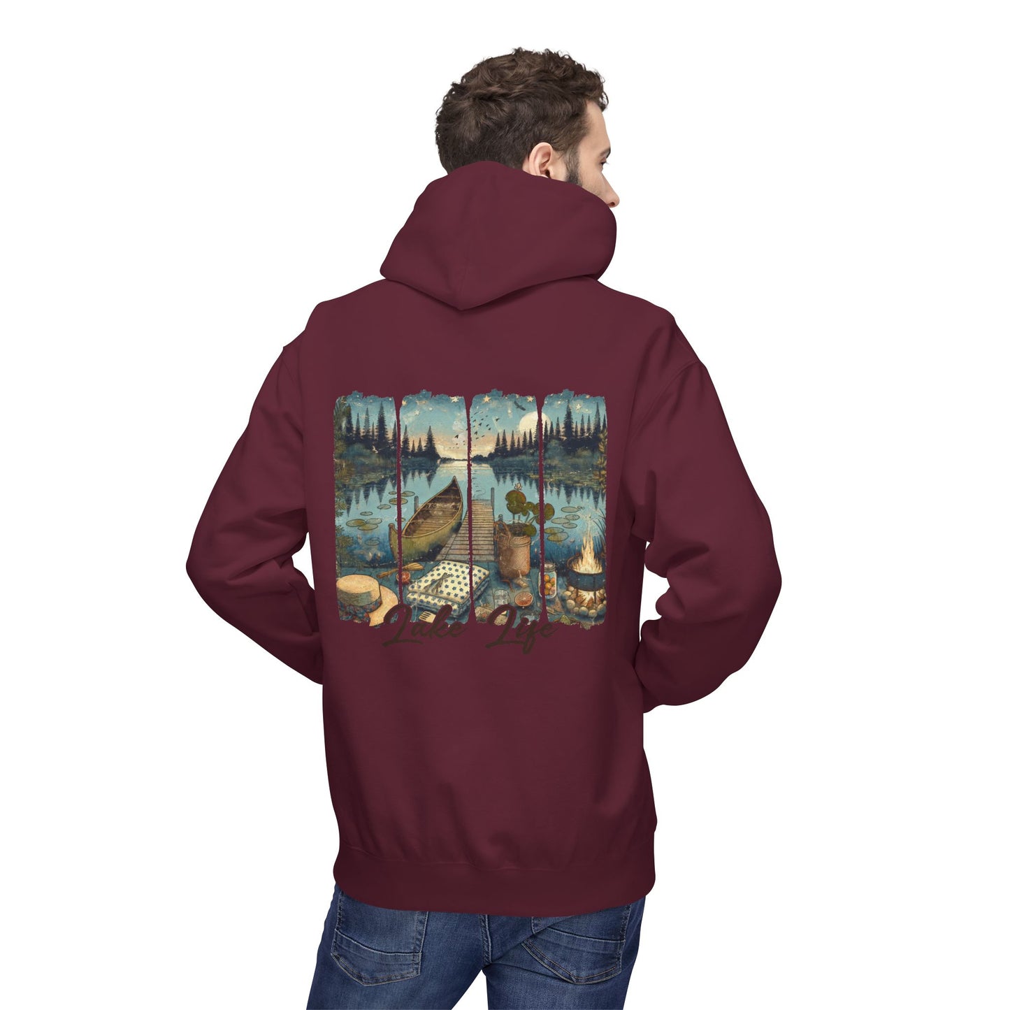Lake Life  - Unisex Midweight Fleece Hoodie