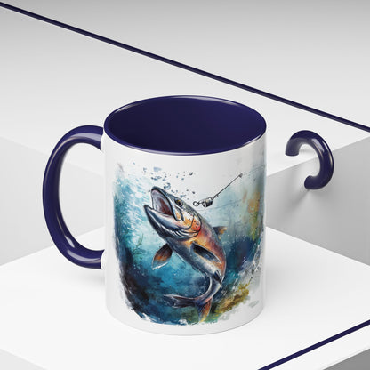 ‘Fish On’ Design Fishing Themed Coffee Mug