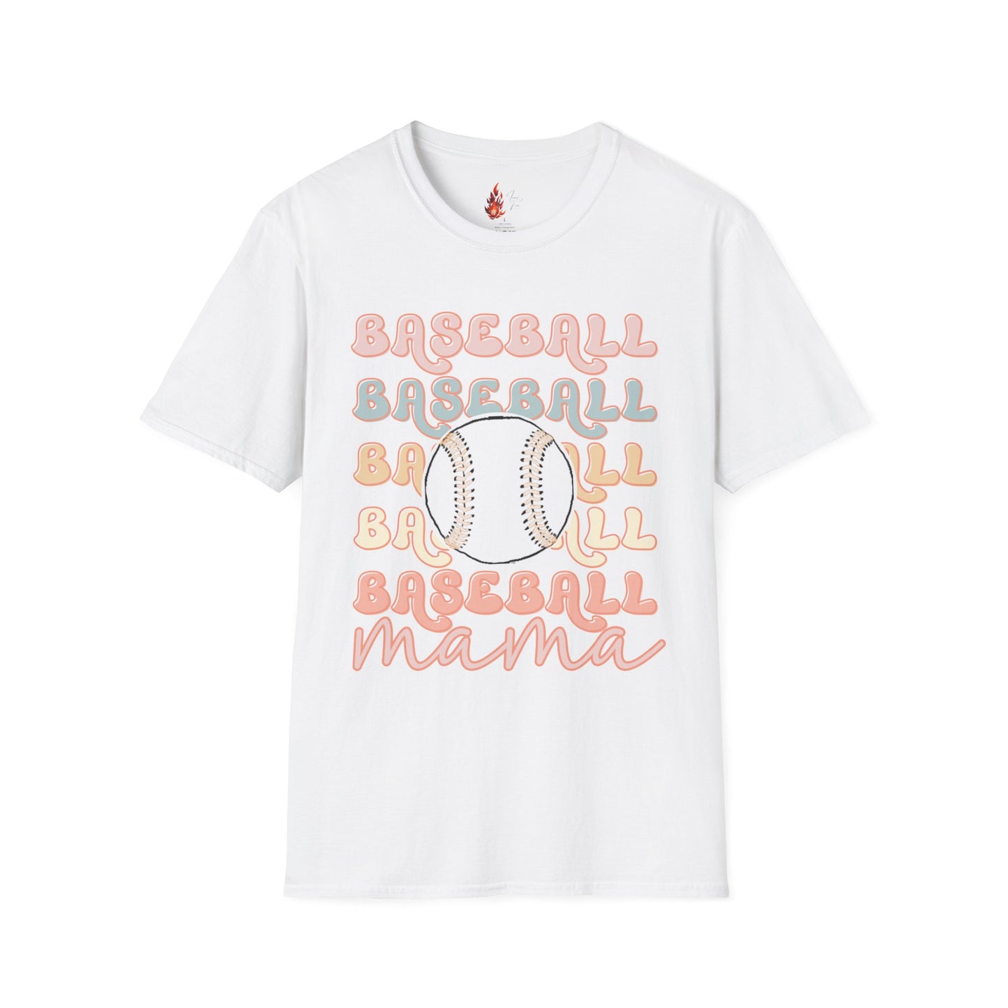 Baseball Mama Unisex Softstyle T-Shirt - Perfect for Sports Moms