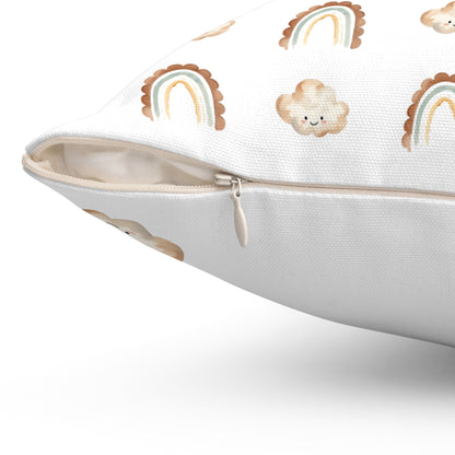 Whimsical Rainbow Pillow | Cozy Decor for Kids' Rooms & Nurseries