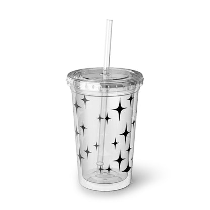 Suave Stylish Acrylic Tumbler Cup - Modern Star Design for Everyday Use