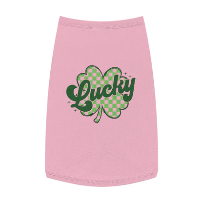 Lucky Clover Pet Tank Top - St. Patrick's Day Dog Apparel