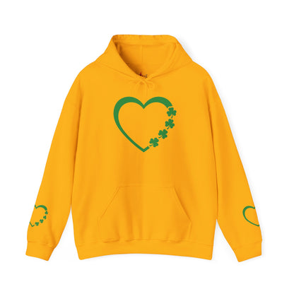 St. Patrick's Day Love Hoodie - Irish Kisses & Shamrock Wishes Sweatshirt