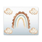 Cheerful Rainbow & Clouds Canvas Gallery Wraps | Whimsical Art for Kids' Rooms