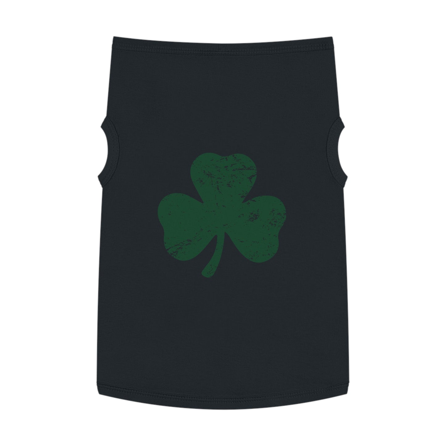 St. Patrick's Day Pet Tank Top with Shamrock Design
