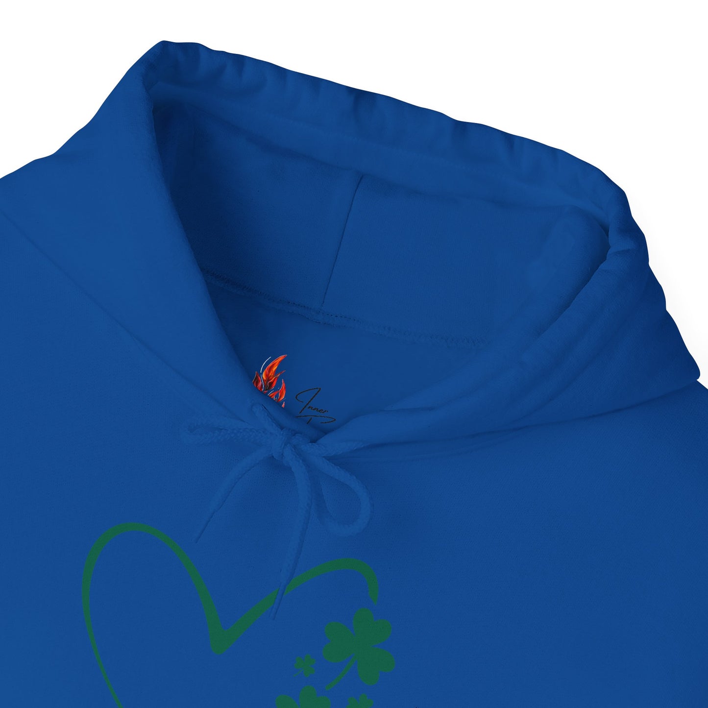 Lucky Heart Floral Hoodie for Unisex - St. Patrick's Day Sweatshirt