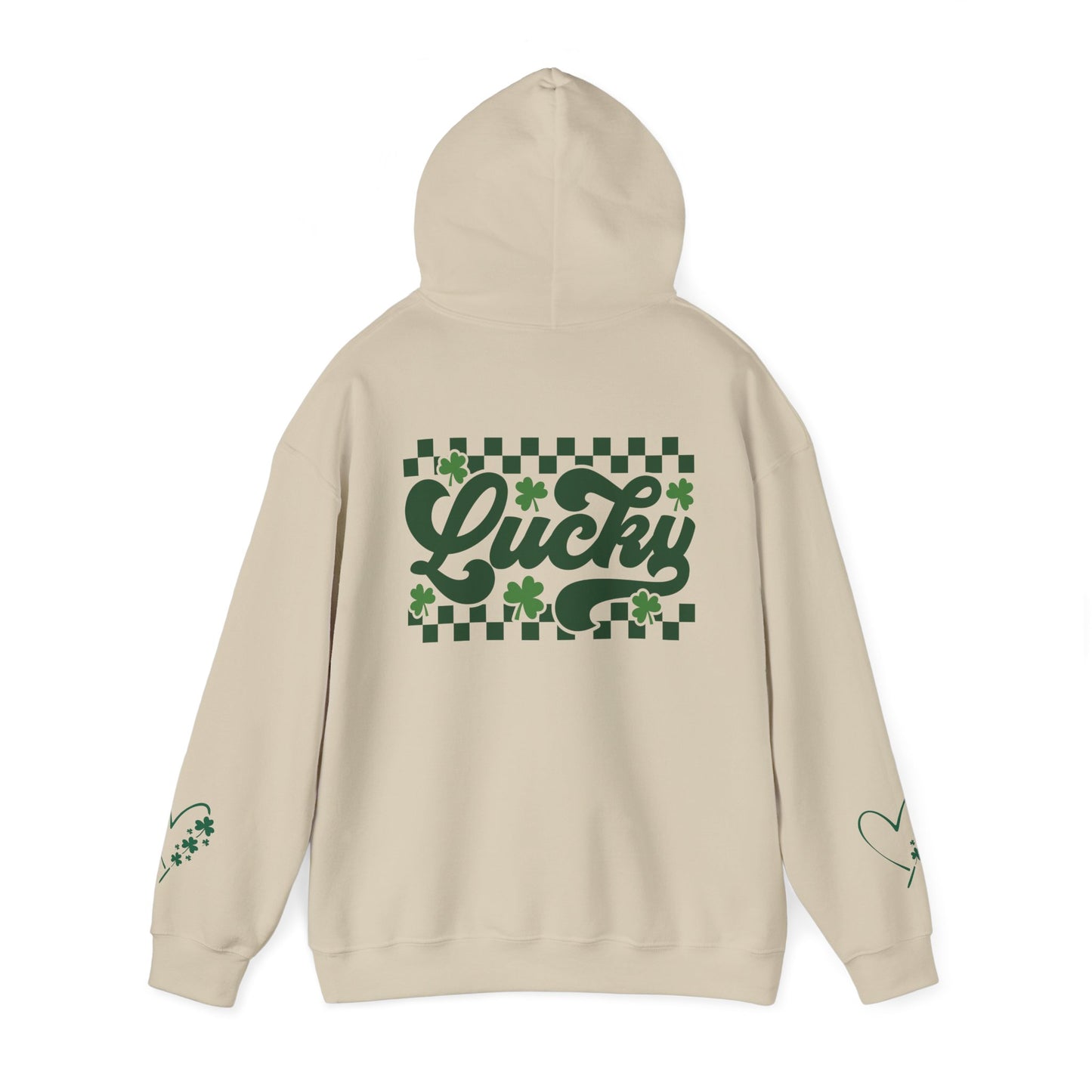 Lucky Heart Floral Hoodie for Unisex - St. Patrick's Day Sweatshirt