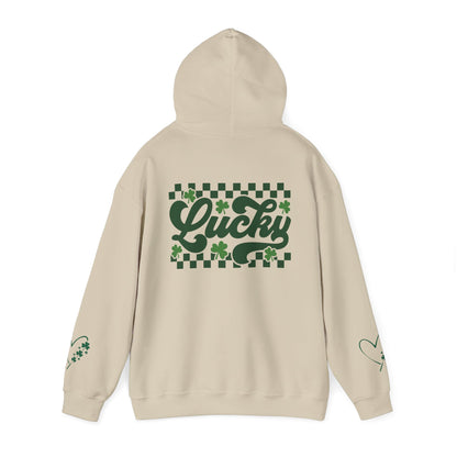 Lucky Heart Floral Hoodie for Unisex - St. Patrick's Day Sweatshirt