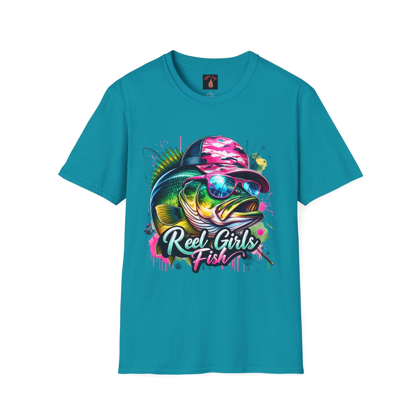 "Reel Girls Fish" Graphic T-Shirt - Fun & Sporty Fishing Tee
