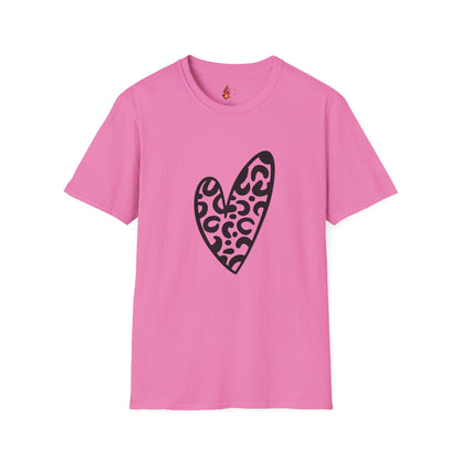 Leopard Love Unisex Softstyle T-Shirt - Perfect for Casual Wear & Gifts