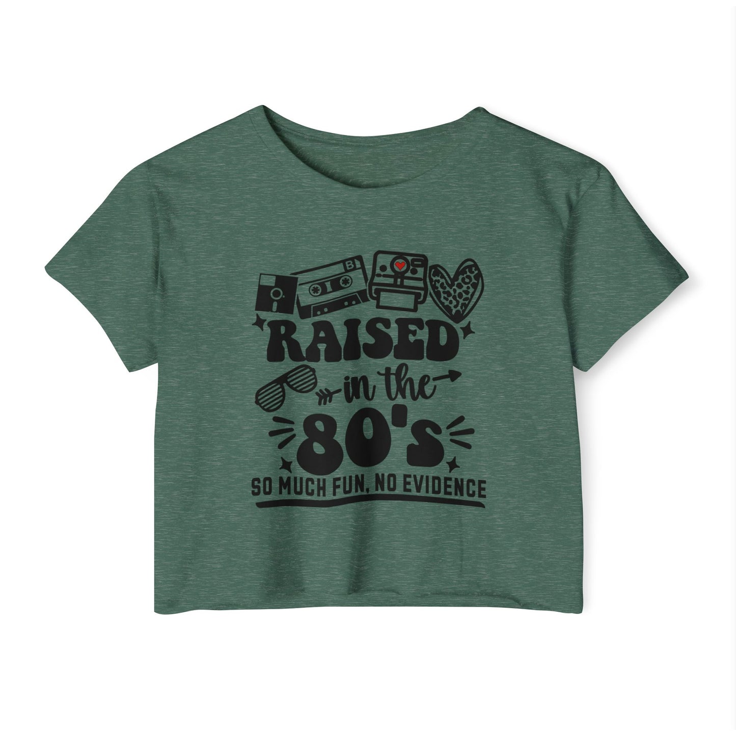 Festival Crop Top - Raised in the 80's Design