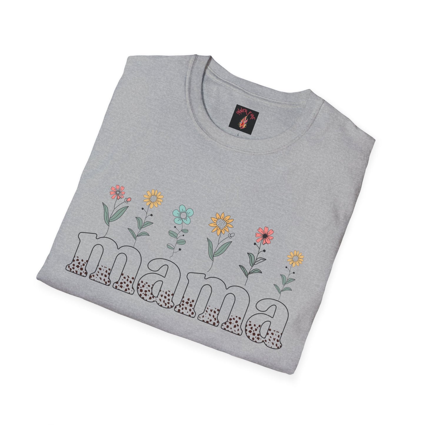 Floral Mama T-Shirt for Moms - Unisex Softstyle Tee