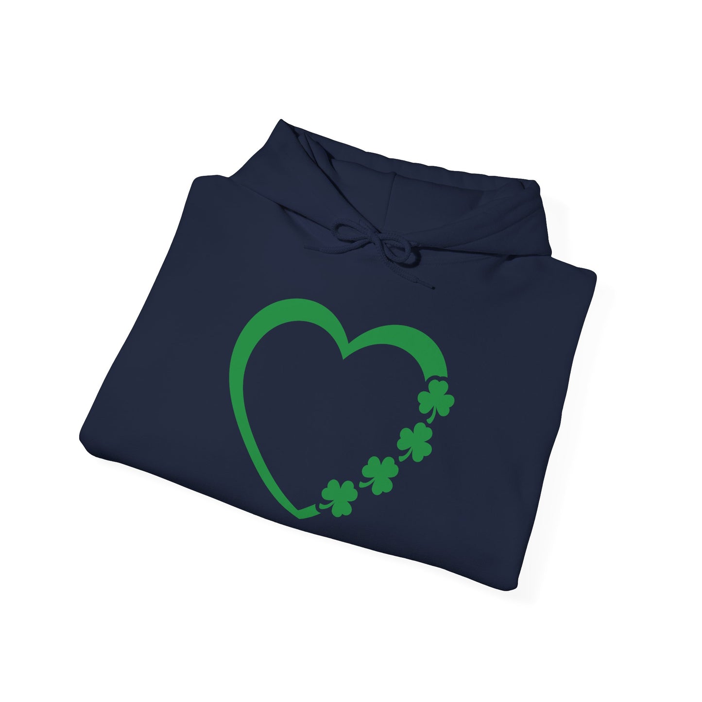 St. Patrick's Day Love Hoodie - Irish Kisses & Shamrock Wishes Sweatshirt