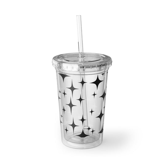 Suave Stylish Acrylic Tumbler Cup - Modern Star Design for Everyday Use
