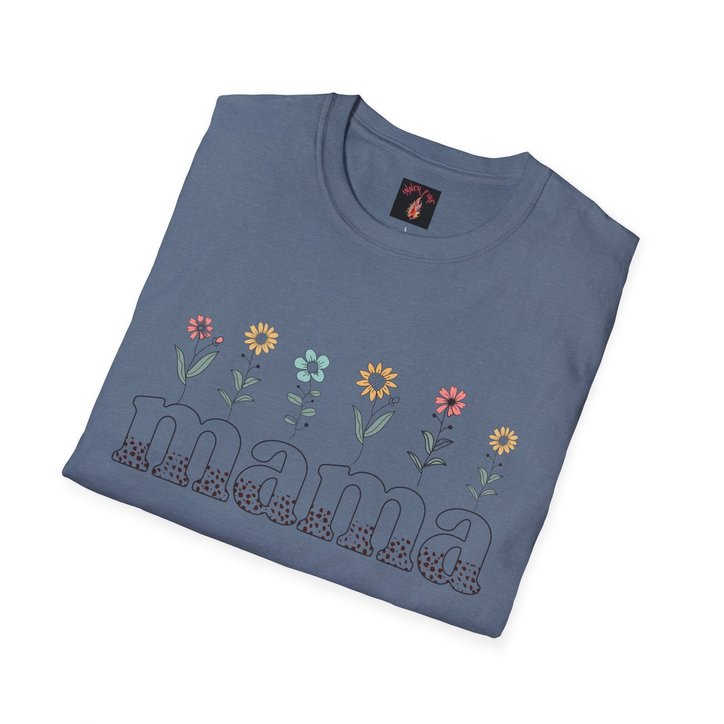 Floral Mama T-Shirt for Moms - Unisex Softstyle Tee