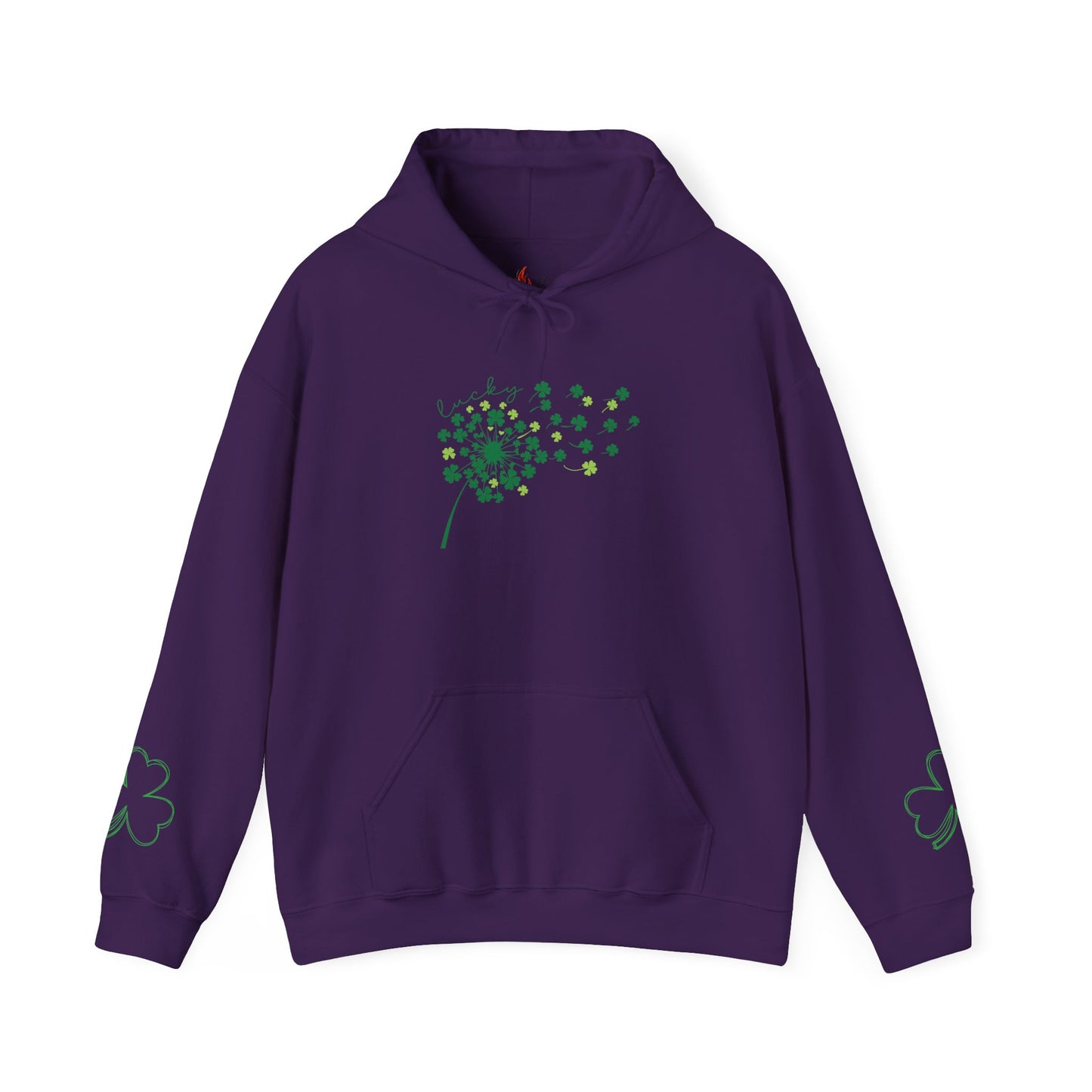 St. Patrick's Day Clover Hoodie - Unisex Heavy Blend™ Sweatshirt