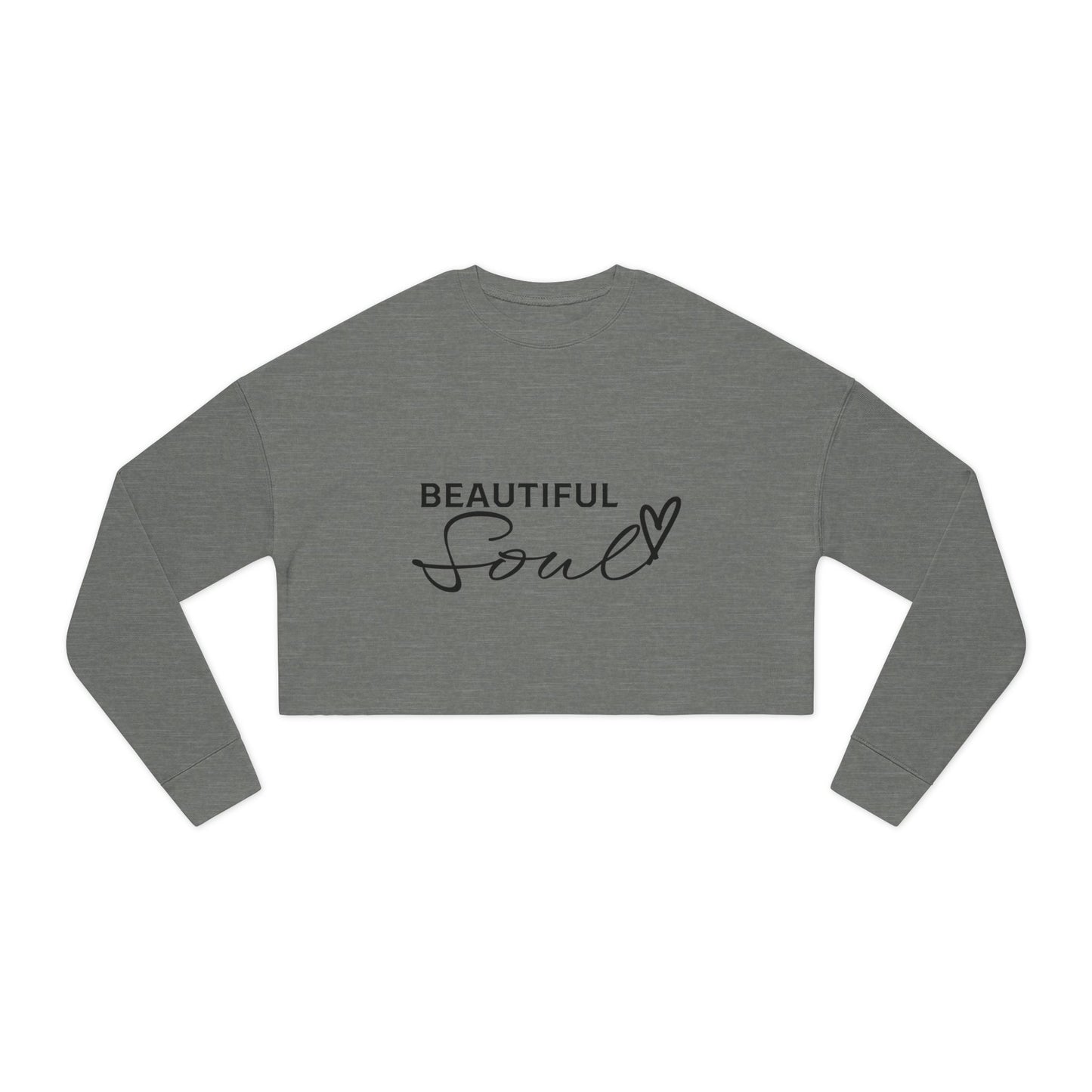 Beautiful Soul Women's Cropped Sweatshirt - Trendy Fashion for Self-Love & Positivity