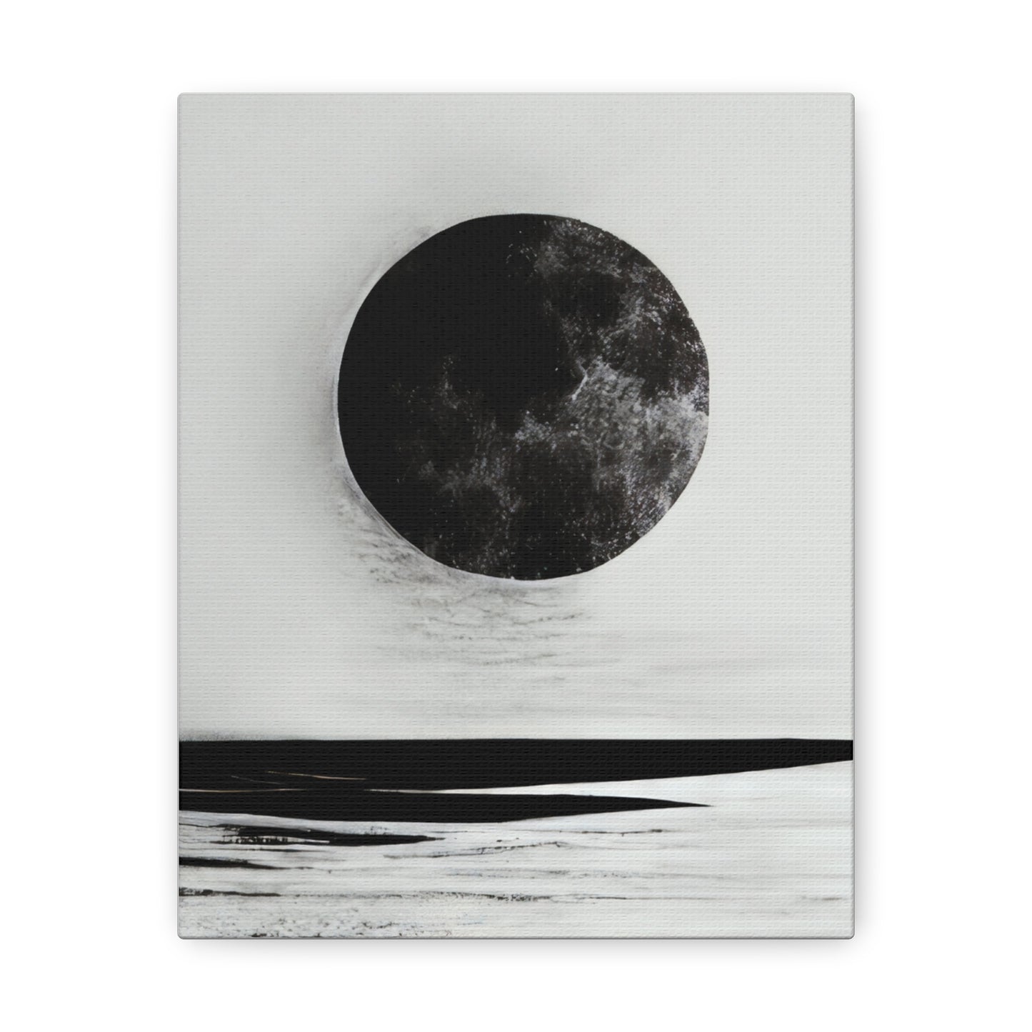 Moonlit Canvas Gallery Wrap - Elegant Wall Art for Home Décor