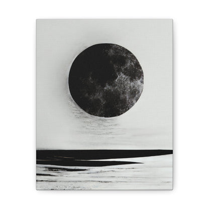 Moonlit Canvas Gallery Wrap - Elegant Wall Art for Home Décor