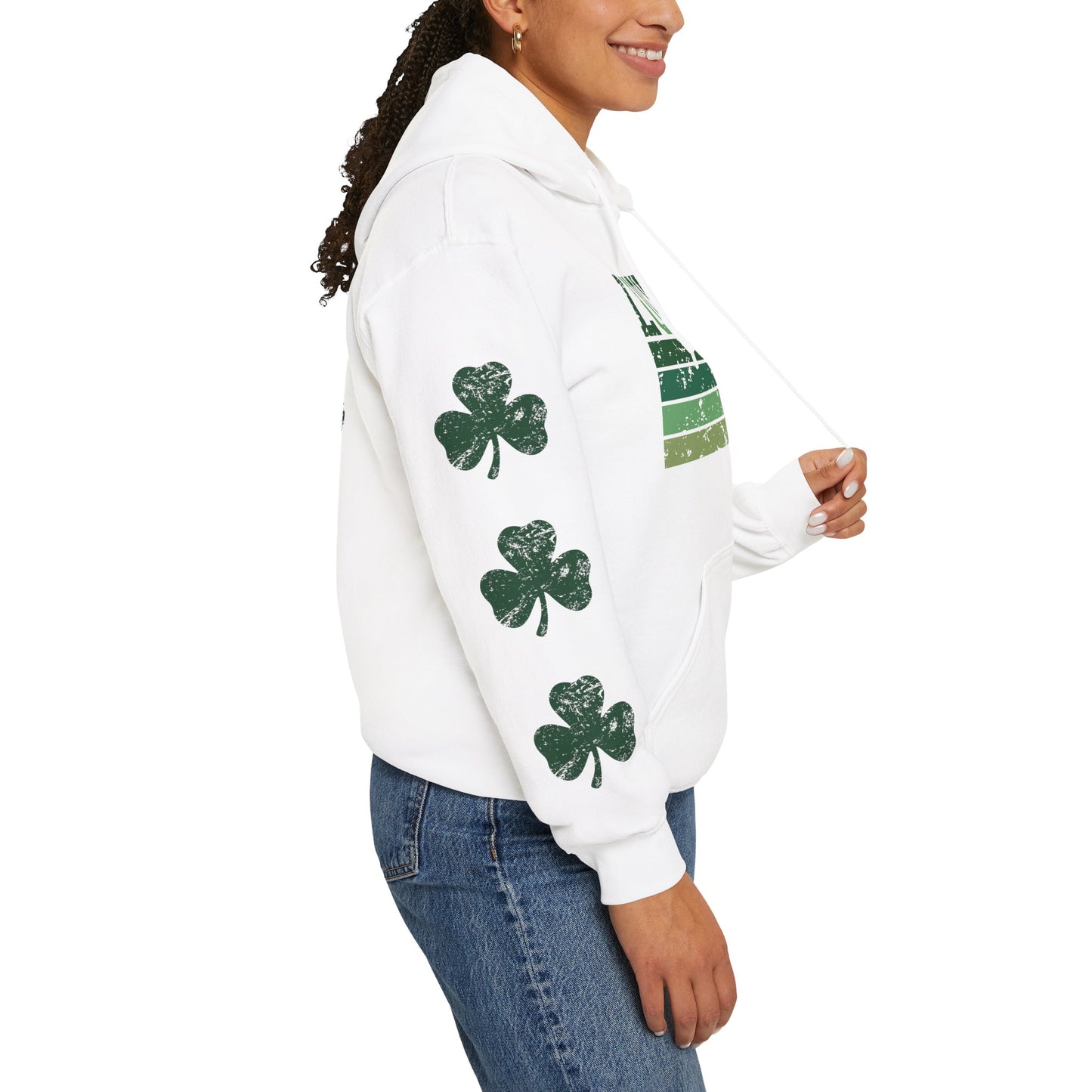 Lucky Shamrock Unisex Hooded Sweatshirt for St. Patrick's Day