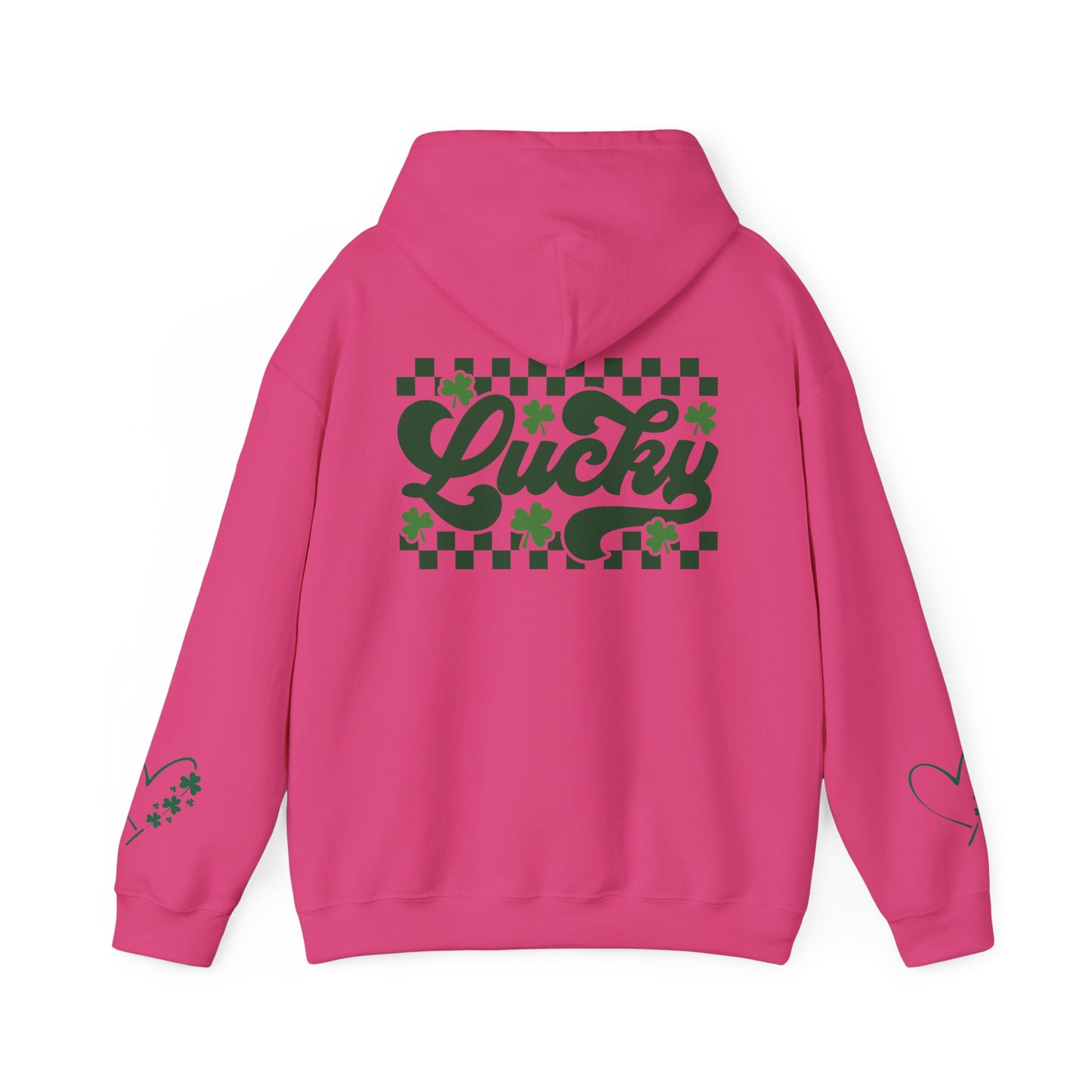 Lucky Heart Floral Hoodie for Unisex - St. Patrick's Day Sweatshirt