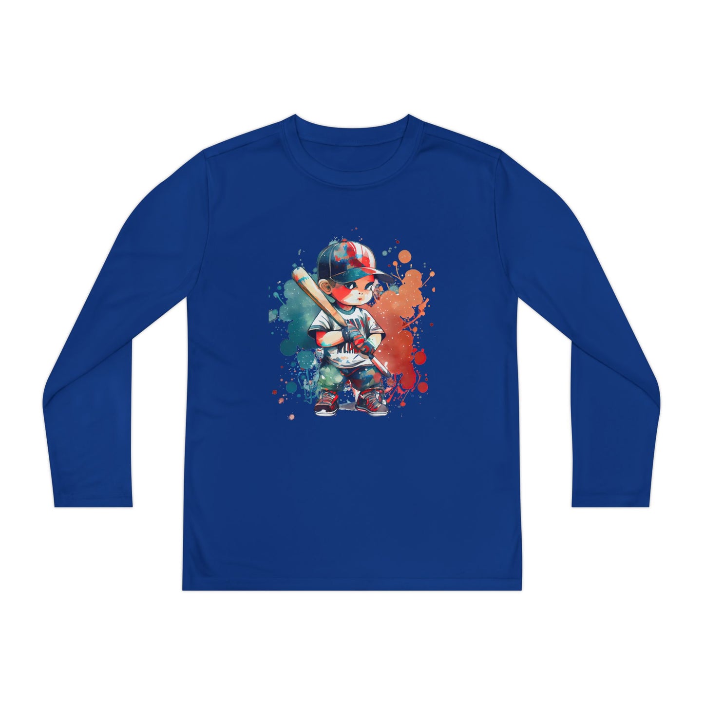 Baseball Boy - Youth Long Sleeve Baseball Tee