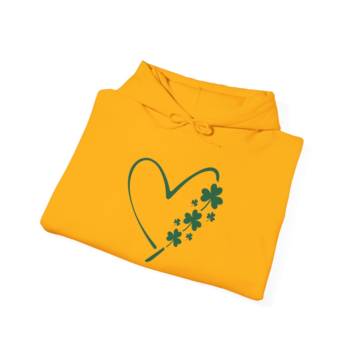Lucky Heart Floral Hoodie for Unisex - St. Patrick's Day Sweatshirt