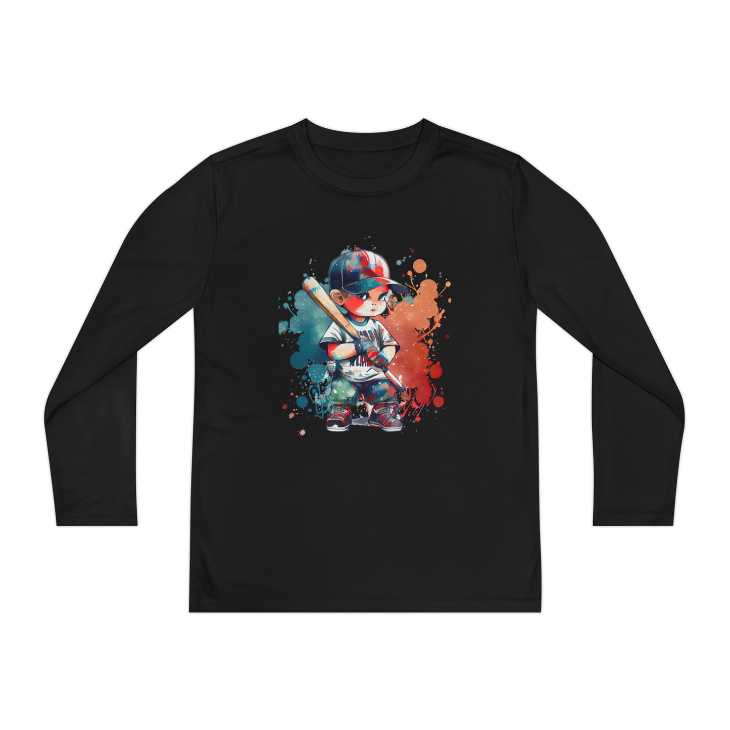 Baseball Boy - Youth Long Sleeve Baseball Tee