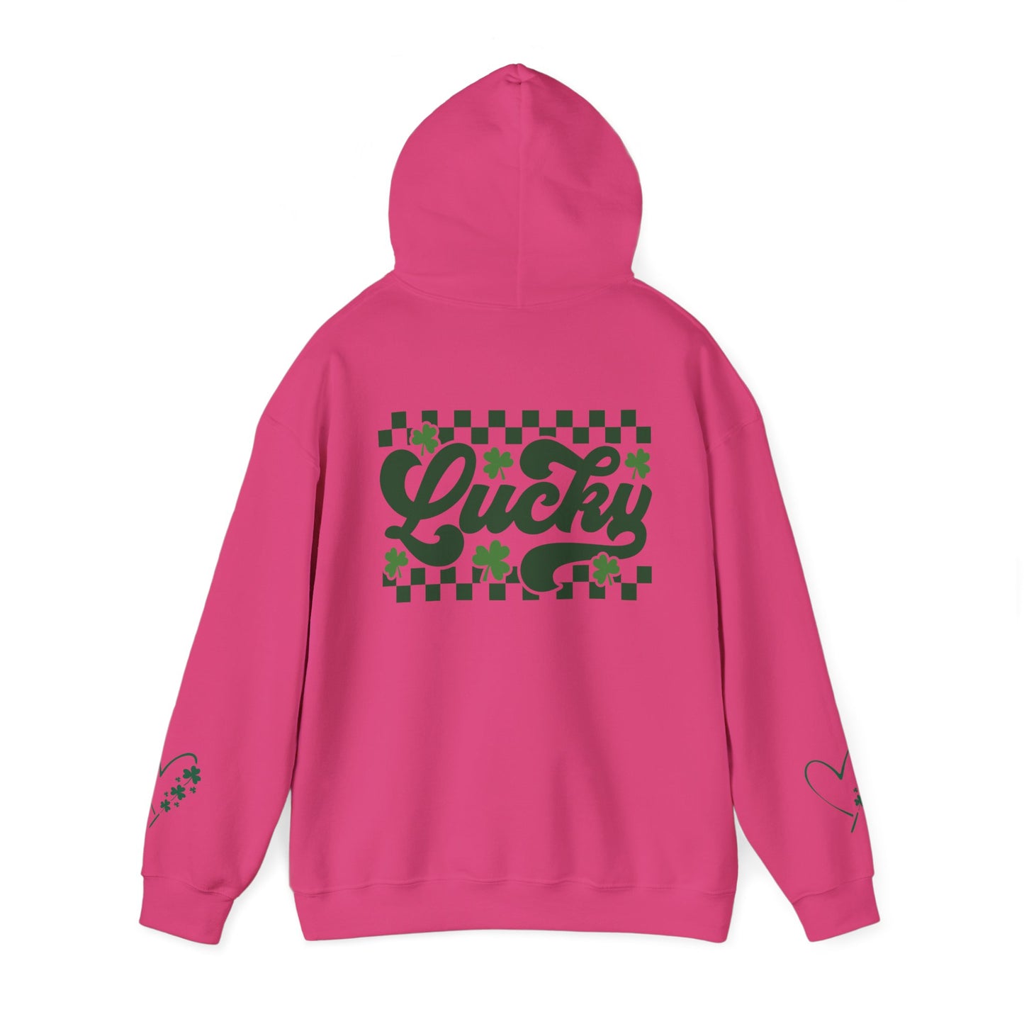 Lucky Heart Floral Hoodie for Unisex - St. Patrick's Day Sweatshirt