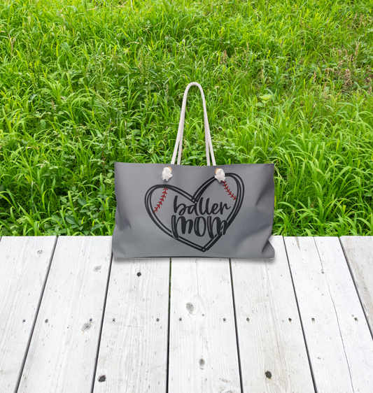 Baller Mom Weekender Bag - Stylish Tote for Baseball Moms