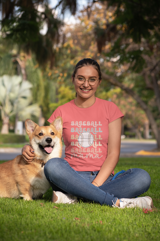 Baseball Mama Unisex Softstyle T-Shirt - Perfect for Sports Moms