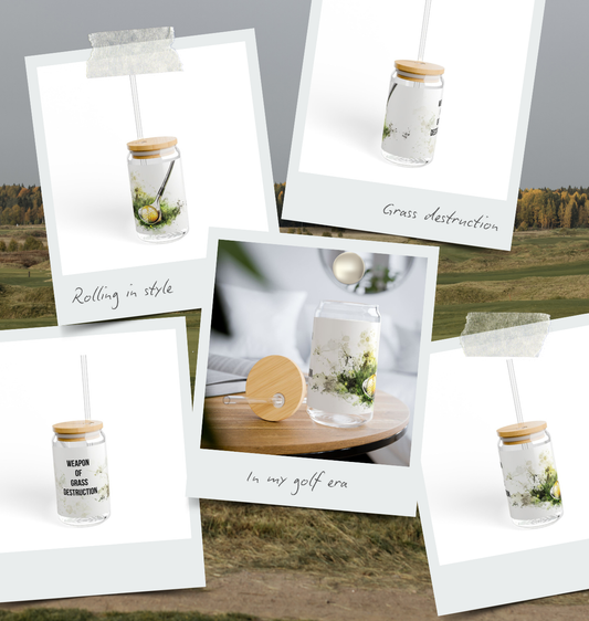 Weapon of Grass Destruction Sipper Glass, 16oz | Eco-Friendly Glass Drinkware