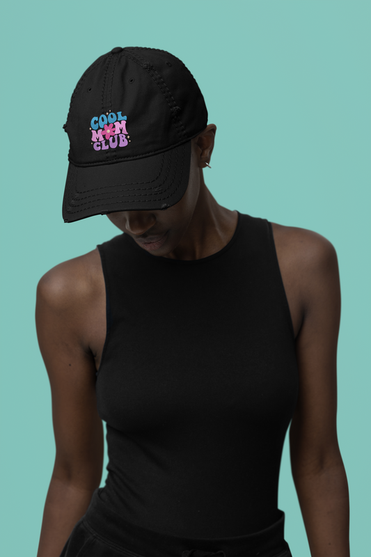 Cool Mom Club Distressed Hat